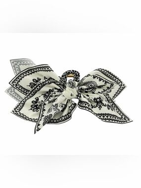 Bandana Print Fabric Hair Clip New